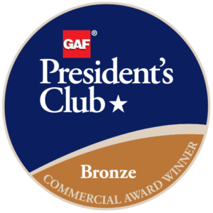 Baker Roofing Company, Commercial Division, Receives GAF's Prestigious 2018 President's Club Award