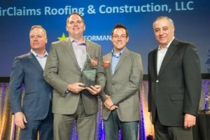 FairClaims Roofing & Construction Receives GAF's Prestigious 2018 President's Club Award