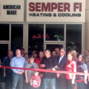 A/C Repair Shop in Mesa, Semper Fi Heating and Cooling, Has Ribbon Cutting in Mesa